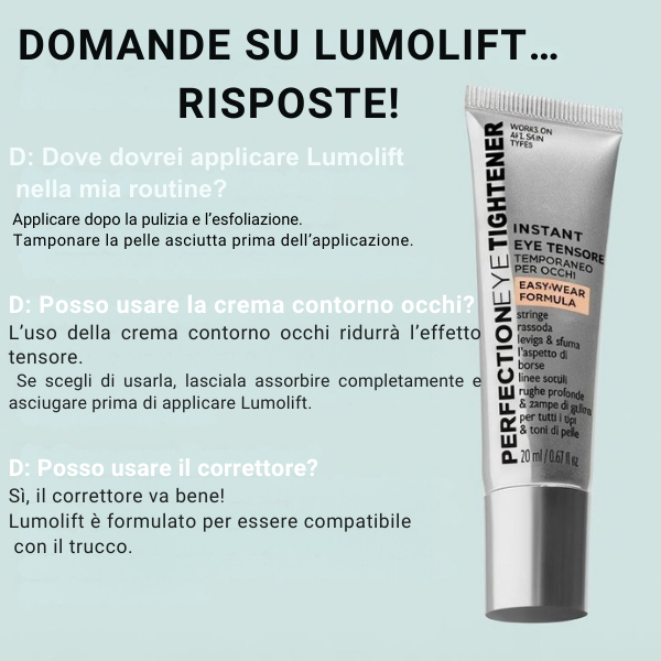 Lumolfit ™ Lifting istantaneo, giovinezza rivelata.